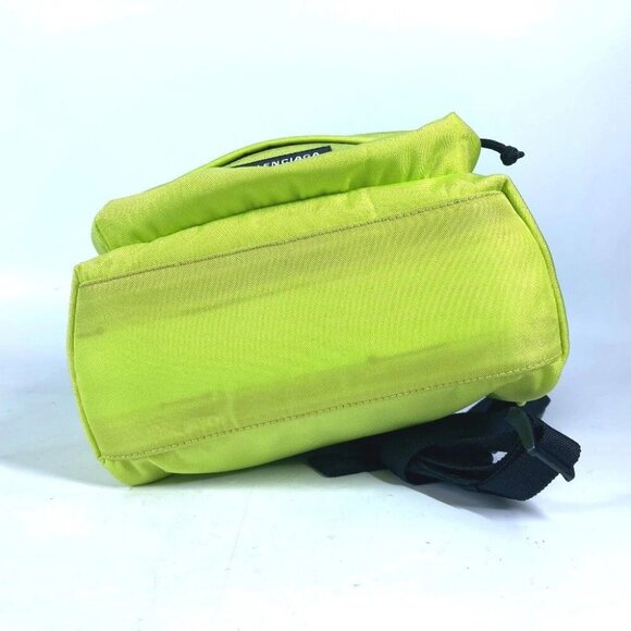 BALENCIAGA 558163 Explorer logo bag backpack Backpack Nylon canvas yellow/Black - Picture 6 of 16